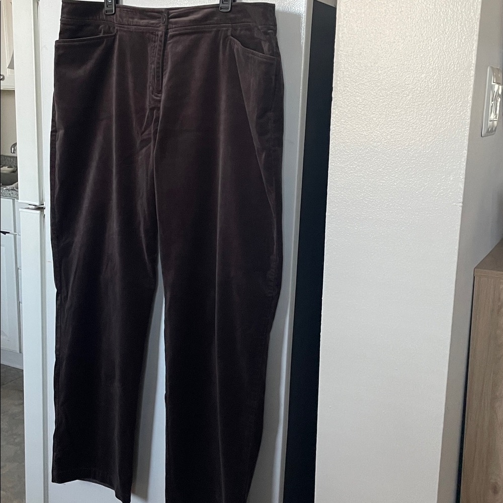 Eileen Fisher Women’s XL Plus Versatile‎ Deep Brown Purple Pant - Picture 9 of 14